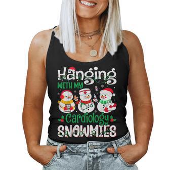 Hanging With My Cardiology Nurse Snowmies Christmas Nursing Women Tank Top - Seseable