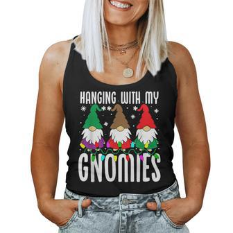 Hanging With My Gnomies Christmas Gnome Xmas Women Women Tank Top - Monsterry AU