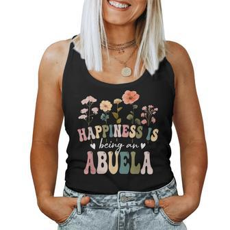 Happiness Is Being A Abuela Floral Abuela Mother's Day Women Tank Top | Mazezy