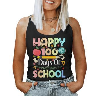 Happy 100 Days Of School 100 Days Of School Teacher Women Tank Top - Monsterry DE