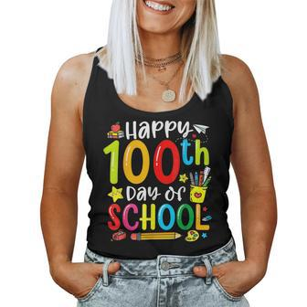 Happy 100Th Day Of School 100 Days Of School Teacher Student Women Tank Top - Monsterry DE