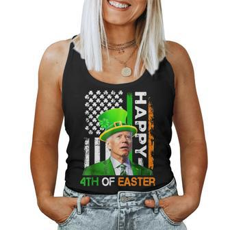 Happy 4Th Of Easter Joe Biden Us Flag Easter Women Tank Top | Mazezy CA