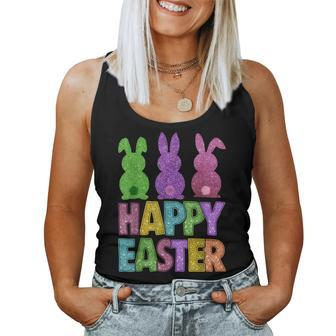 Happy Easter Day Bunnies Cute Bunny Girls Trendy 2024 Women Tank Top - Monsterry