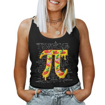 Happy Pi Day Pie Pizza Symbol Math Lover Teacher Outfit Women Tank Top - Monsterry UK