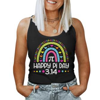 Happy Pi Day Rainbow 314 Pi Number Math Teacher Girls Women Tank Top | Mazezy