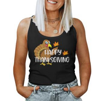 Happy Thanksgiving Day Turkey Thankful Boys Girls Women Tank Top - Monsterry