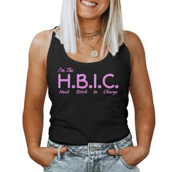 Hbic The Head Bitch In Charge Adult Women Tank Top - Monsterry