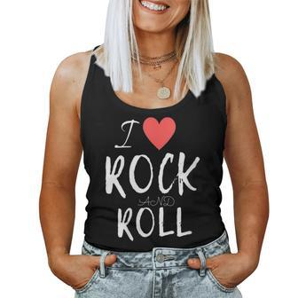 Heart I Love Rock And Roll Music For Girls And Boys Fans Women Tank Top - Monsterry AU