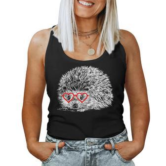Hedgehog Valentines Day Pet Mom Animal Lover Women Tank Top - Monsterry UK