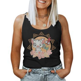 Hei Hei And Pua Floral Women Tank Top - Monsterry AU