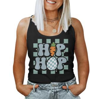 Hip Hop Easter Girls Leopard Print Plaid Bunny Women Tank Top - Monsterry DE