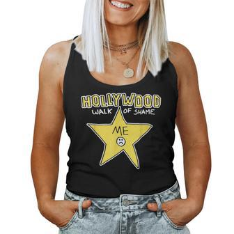 Hollywood Walk Of Shame Cool Sarcastic Humor Star Women Tank Top - Monsterry CA