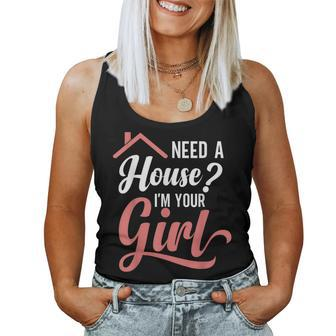 Home Girl Realtor Real Estate Agent House Key Women Women Tank Top - Seseable