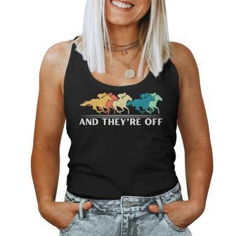 Horse Racing And They're Off Horse Racing Women Tank Top - Seseable