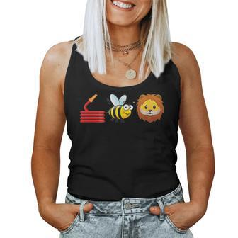 Hose Bee Lion I Am A Firefighter Women Tank Top - Monsterry AU