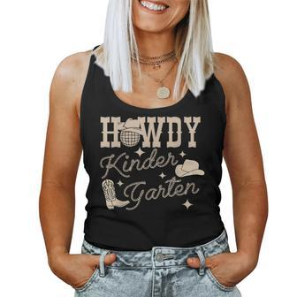 Howdy Kindergarten Teacher Rodeo Country Western Cowgirl Women Tank Top | Mazezy AU