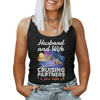 Husband And Wife Cruise 2024 Matching Couple Outfits Women Tank Top - Monsterry CA