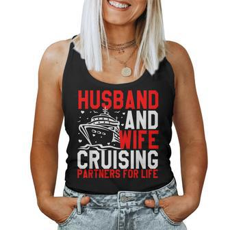 Husband And Wife Cruising Partners For Life Couple Cruise Women Tank Top - Monsterry DE