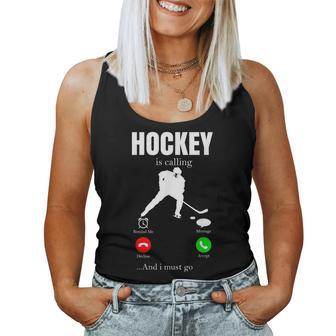 Ice Hockey Youth Puck Hockeyplayer Player Men Women Tank Top - Monsterry CA