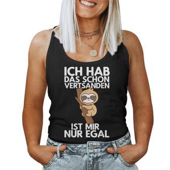 Ich Hab Das Schonerstanden Sloth Morgenmuffel Tank Top Frauen - Geschenkecke