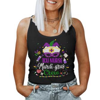 Icu Mardi Gras Nurse Crew Mardi Gras Intensive Care Unit Women Tank Top - Monsterry UK