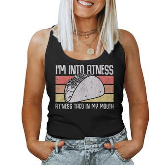 I'm Into Fitness Taco In My Mouth Youth Food Meme Women Tank Top - Monsterry DE