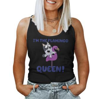 I'm The Flamingo Queen Matching Family Vacation Women Tank Top - Monsterry CA