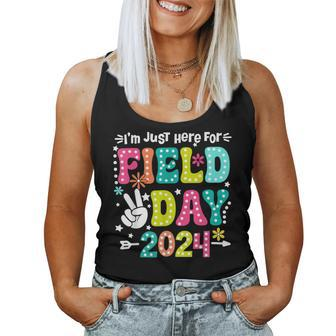 I'm Just Here For Field Day 2024 Field Trip Fun Day Boy Girl Women Tank Top - Monsterry DE