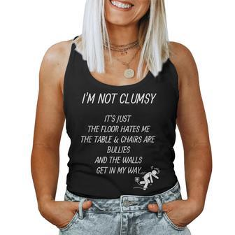 I'm Not Clumsy Sarcastic Saying Women Tank Top - Thegiftio UK