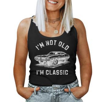 I'm Not Old I'm Classic Car Retro Graphic Women Tank Top - Monsterry CA