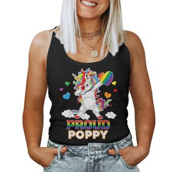 I'm A Proud Lgbt Gay Poppy Pride Dabbing Unicorn Rainbow Les Women Tank Top - Monsterry