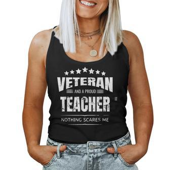 I'm A Teacher And A Veteran Women Tank Top - Monsterry