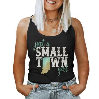 Indiana Small Town Girl Hometown State Roots Home Women Tank Top - Monsterry DE