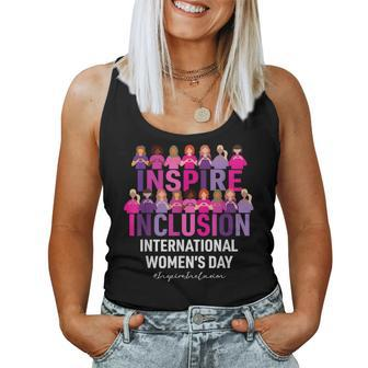 International Day Inspire Inclusion Embrace Equity Women Tank Top | Mazezy