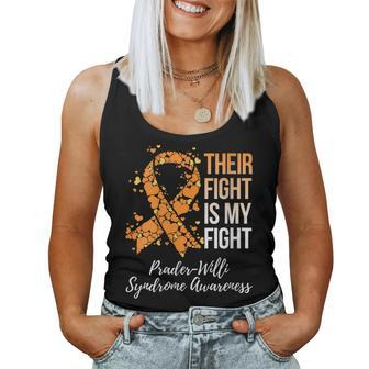 Their Fight Is My Fight Prader Willi Syndrome Awareness Women Tank Top - Thegiftio UK