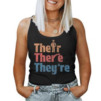 Their There They're English Teacher Gramma Police Women Tank Top - Monsterry CA