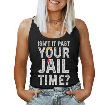 Isn't It Past Your Jail Time Sarcastic Quote Women Tank Top | Mazezy UK