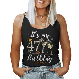 It's My 47Th Birthday Est 1977 47 Years Old Birthday Women Tank Top - Monsterry CA