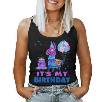It's My Birthday For Llama Party Women Tank Top | Mazezy UK