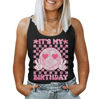 It's My Birthday Ns Girls Kid Birthday Party Flower Women Tank Top - Monsterry
