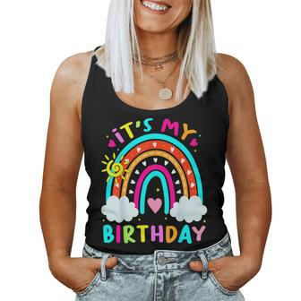 It's My Birthday Rainbow Birthday Ns Girls Women Tank Top - Seseable