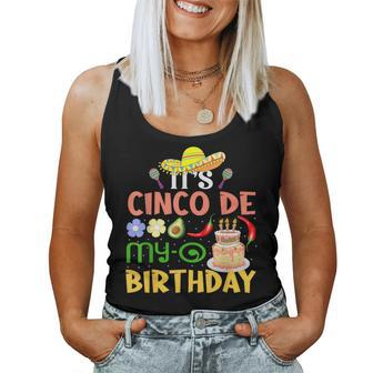 It's Cinco De My-O Birthday Born On Mexican Party Boys Girls Women Tank Top - Seseable