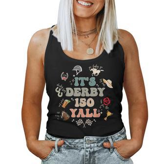 It's Derby 150 Yall 150Th Horse Racing Ky Derby Day Vintage Women Tank Top | Mazezy