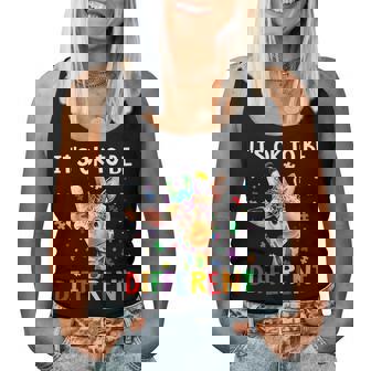 It's Ok To Be Different Puzzle Giraffe Autism Awareness Women Tank Top - Thegiftio