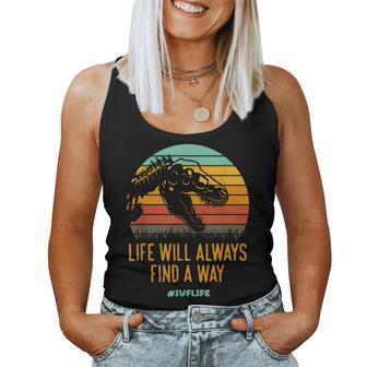 Ivf Life Find A Way Ivf Mom Ivf Dad Transfer Day Retro Women Tank Top - Monsterry DE