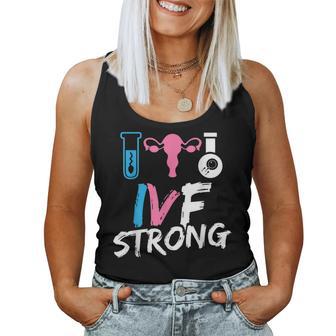 Ivf Warrior Dad Mom Strength Transfer Day Infertility Women Tank Top - Monsterry UK