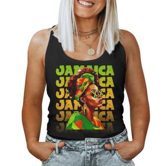 Jamaican Black Woman Melanin Jamaican Girl Afro Hair Pride Women Tank Top - Monsterry DE