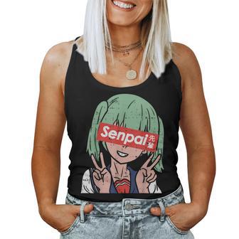 Japanese Anime School Girl Senpai Cute Notice Me Otaku Women Tank Top - Monsterry AU