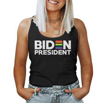 Joe Biden For President Lgbt Gay Pride Rainbow Women Tank Top - Monsterry CA
