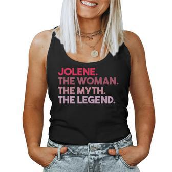 Jolene The Woman The Myth The Legend Personalized Janice Women Tank Top - Monsterry DE